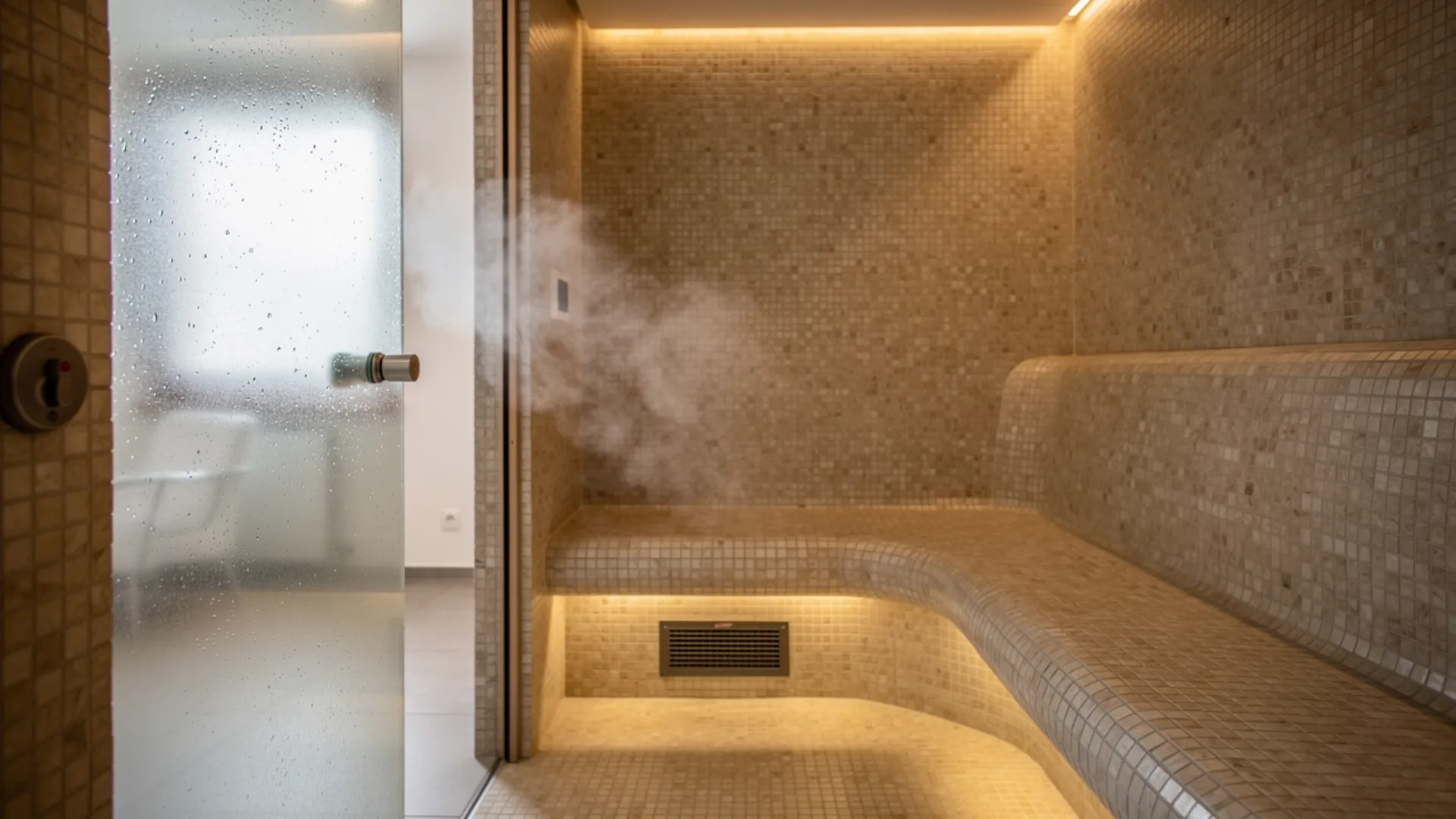 Dampfbad / modernes Spa